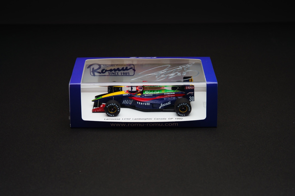 Ukyo Katayama
1992 F1 Lamborghini Canada GP
Larrousse LC92 miniature car